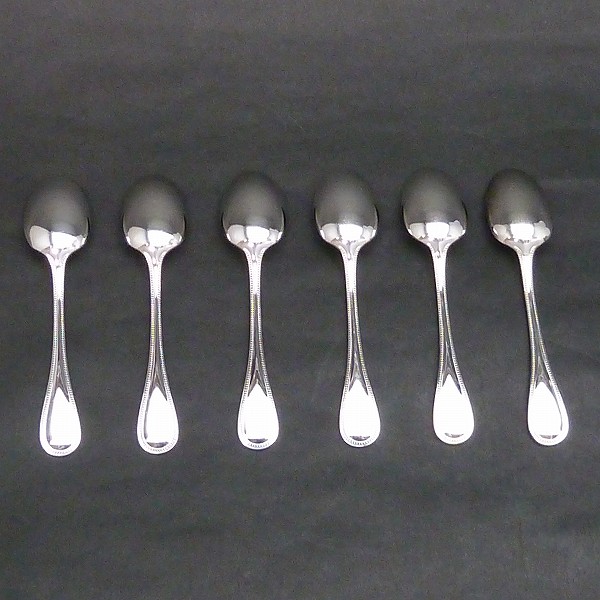 美品 クリストフル パール デミタススプーン 4点 N0408c-【Christofle】クリストフル パール デミタススプーン 6セット