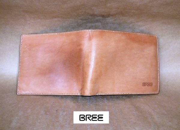 BREE ブリー 小銭入れ付き二つ折り財布 ヌメ革