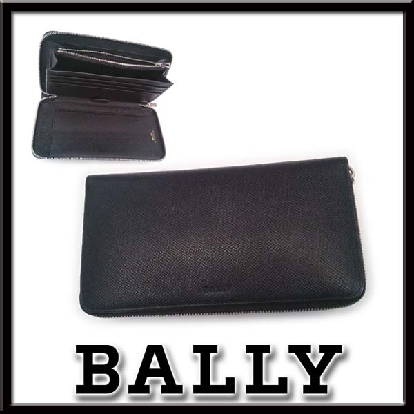 超美品】BALLY バリー ラウンド 長財布 トラベルケース ジッピー 