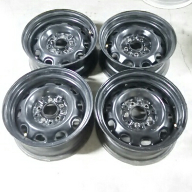 クラウン純正 6.5J×15 中古スチールホイール4枚 ブラック(純正品