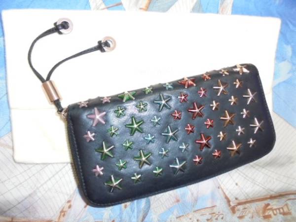 超良品\u203c️ レア価10万ジミーチュウ幻スタースタッズ長財布 