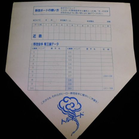 近鉄バファローズ野茂英雄直筆サイン入Kボード 野茂ボード の入札履歴