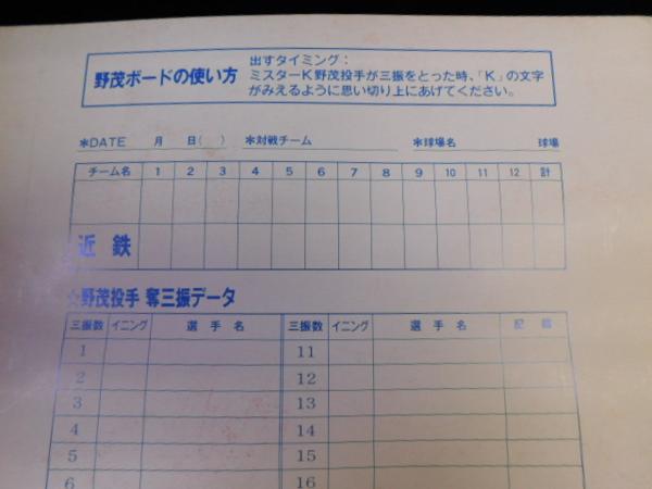近鉄バファローズ野茂英雄直筆サイン入Kボード 野茂ボード の入札履歴