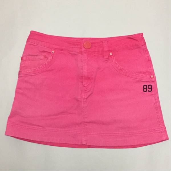 PEARLY GATES パーリーゲイツ ストレッチスカート ピンク サイズ0 さくらんぼ チェリーロゴ 89 TSI 正規品識別タグ付