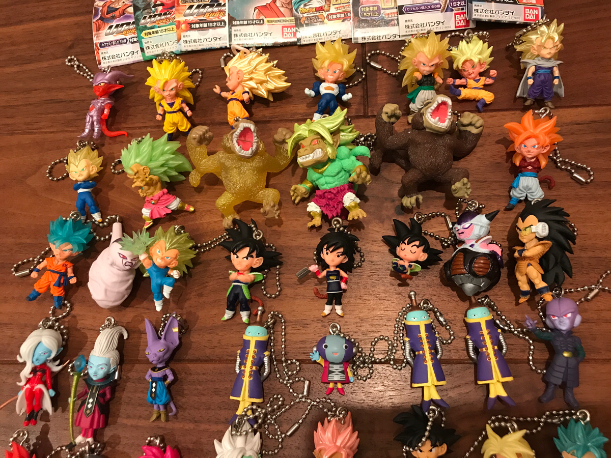 ドラゴンボール UDM キーホルダー フィギュア 53体 悟空 ブロリー 大猿 全王 全王付き人