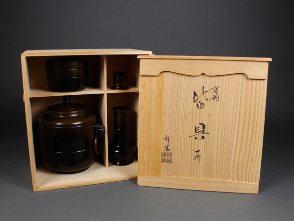 皆具 八尾祥栄作、茶道用品 茶道具 唐銅 皆具 一式 八尾祥栄作 【公式通販】