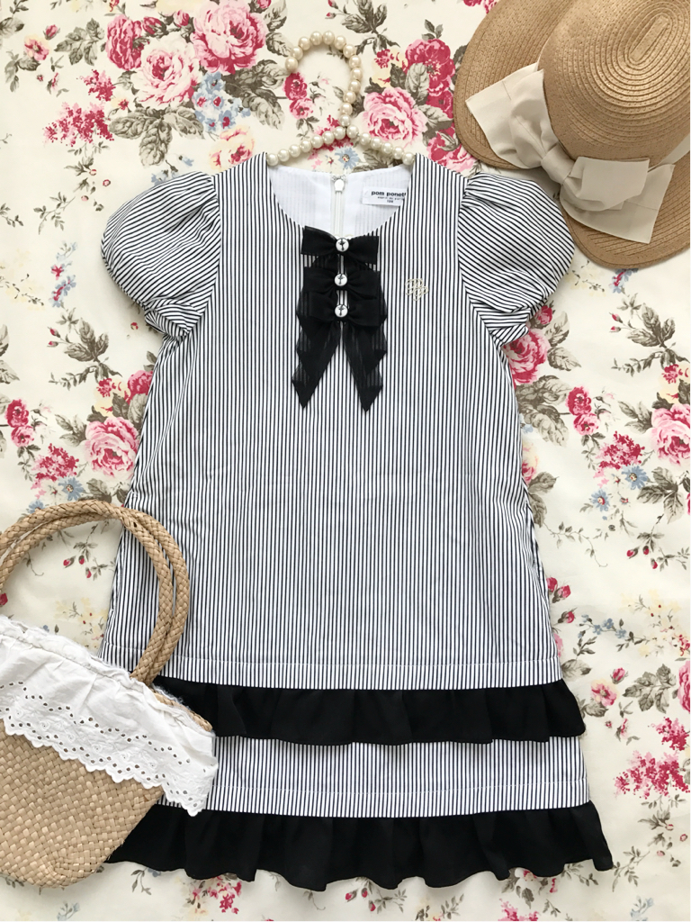 ポンポネット 新品タグ付♪ポンポネット クラシックバレエワンピース 120 お受験 お教室 お稽古 学校訪問 フォーマルドレス pom ponette 送料164円 ジュニア(pom ponette junior)のワンピース- 子ども服の