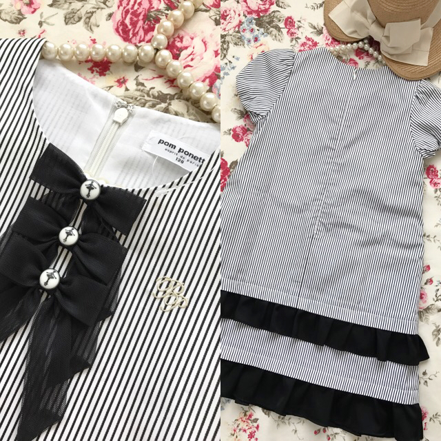 ポンポネット 新品タグ付♪ポンポネット クラシックバレエワンピース 120 お受験 お教室 お稽古 学校訪問 フォーマルドレス pom ponette 送料164円 ジュニア(pom ponette junior)のワンピース- 子ども服の