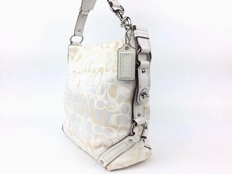 良品☆COACH☆オプティックシグネチャー カーリーワンショルダーバッグ