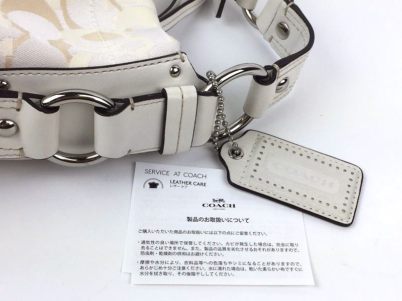 良品☆COACH☆オプティックシグネチャー カーリーワンショルダーバッグ