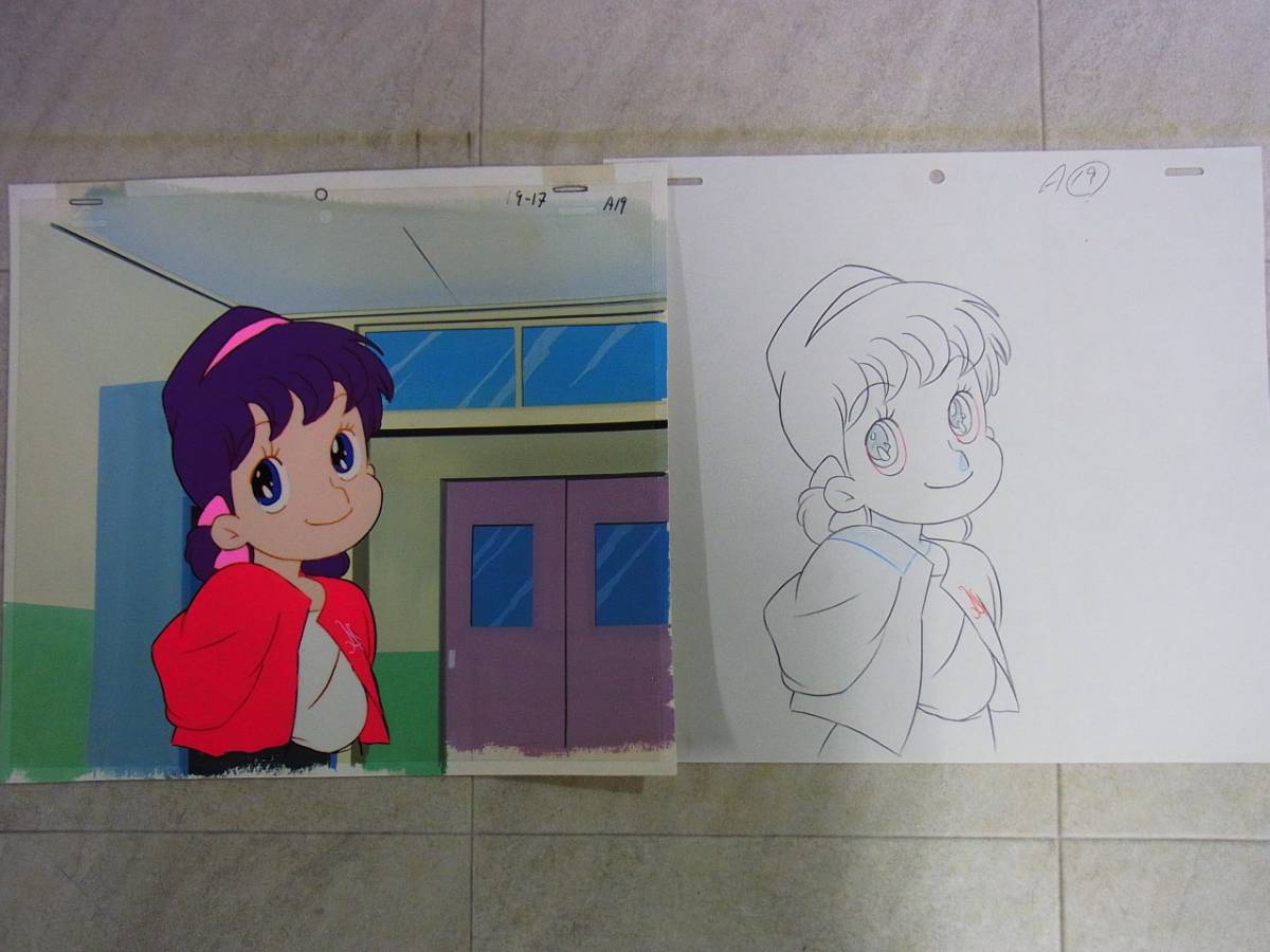 ▽背景・原画付セル画 ひみつのアッコちゃん 2期 その5 アッコ/加賀美