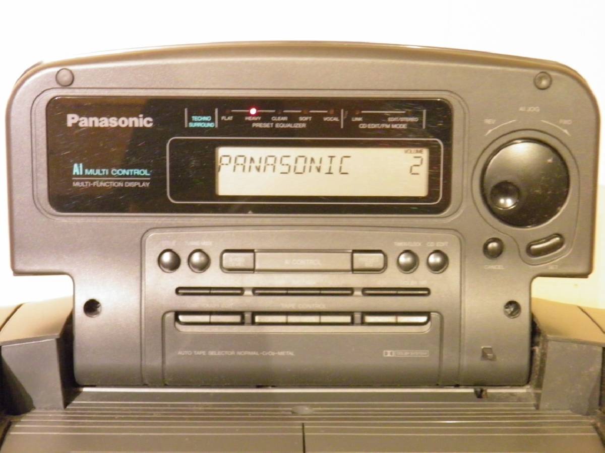 Panasonic CDラジカセ CD⁄カセット⁄AM パナソニック RX-DT707 通電確認