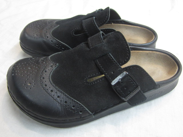 ビルケン Footprints アントワープ サンダル 黒 39 Footprints 