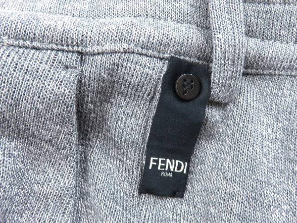 BEAMS 1円 美品 フェンディ ウール混 メンズ パンツ 52 グレー AB925 F（ビームスF）別注PT TORINO &frasl; GENTLEMAN-F ストレッチ