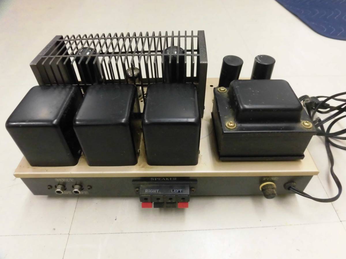 【STEREO POWER AMPLIFIRE MODEL:SA-6302 通電OK ジャンク扱い】 M