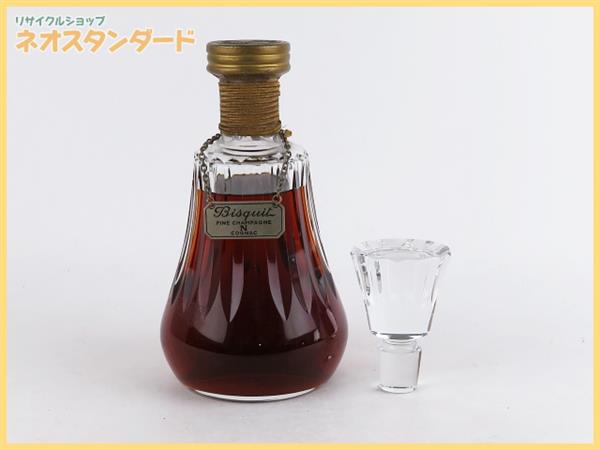 【未開栓】Bisquit ナポレオン バカラボトル コニャック ブランデー ビスキー ナポレオン バカラボトル ブランデー 未開栓 替え栓付き