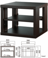 【送料無料】HAMILEX 2段1連オーディオラック GT-9713