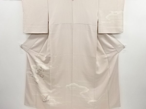 3064755: 雲に菊牡丹桜模様一つ紋訪問着