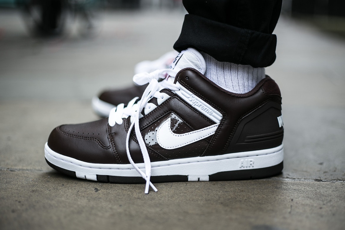 【即完売】US10(28.0cm) Supreme NIKE SB Air Force 2 Brown 茶 新品 17aw 17fw nas gonz yeezy adidas nmdシュプリーム エアフォース 2
