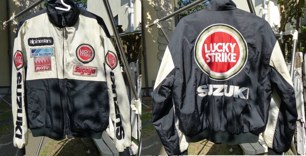 SUZUKI LUCKYSTRIKE ナイロン ジャケット 希少！入手困難！1990年代 