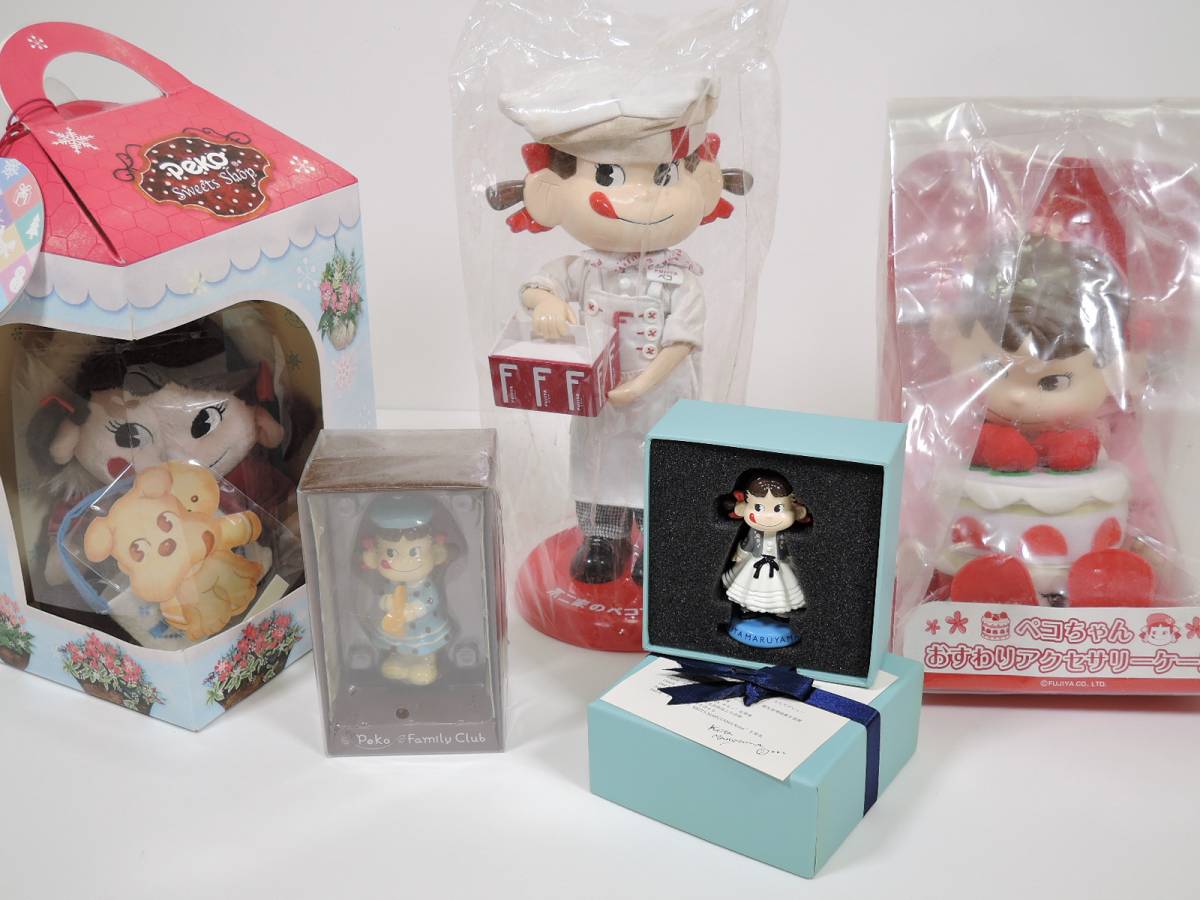 不二家 ペコちゃん 人形 5点セット　　未使用