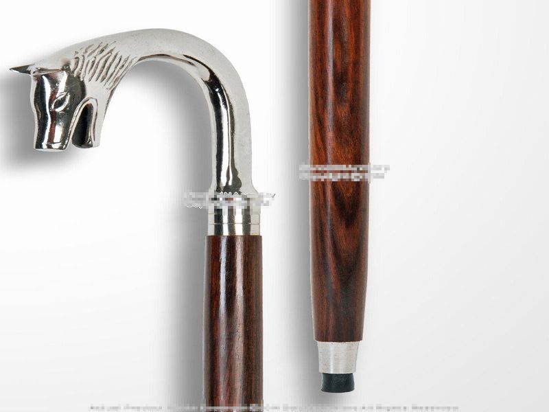 杖 ウルフ 狼 つえ ステッキ おしゃれ 高級 男性 女性 イベント 金属 送料無料★杖★ステッキ★　ウルフ　　91cm