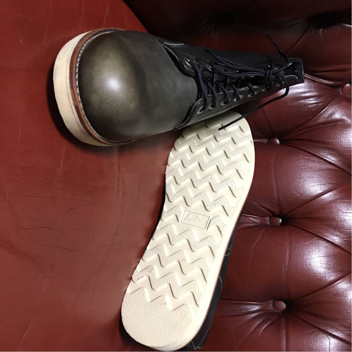 【未着用:難有り】ホーキンス レザーブーツ ＵＳ１０サイズ ブラック