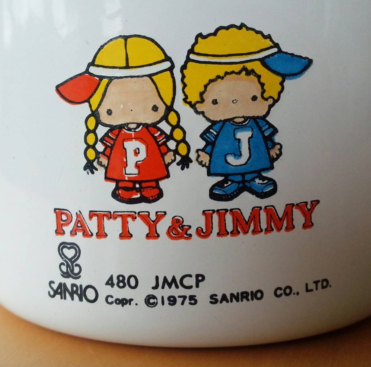 PATTY & JIMMY☆パティ＆ジミー☆サンリオ☆美品☆貴重☆ホーロー☆マグカップ