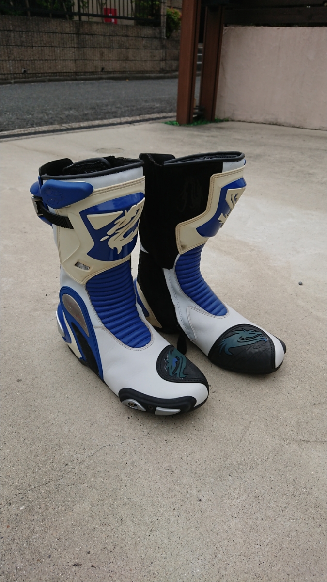 アレンネス レーシングブーツ 白青 アレンネス レーシングブーツ 青