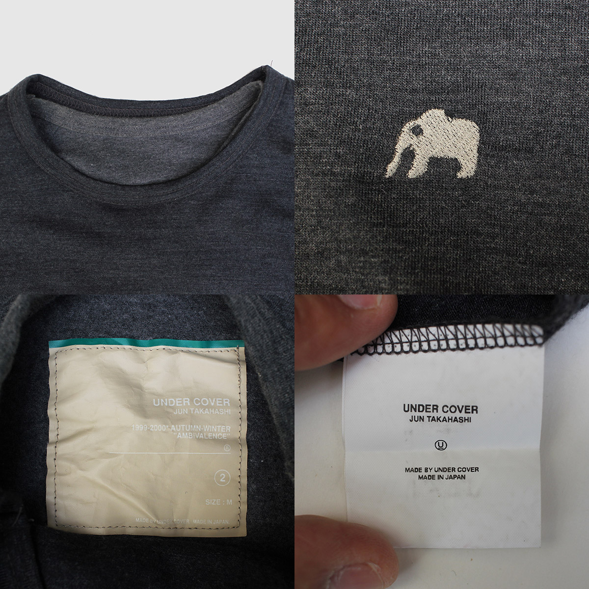 UNDERCOVER アンダーカバー リバーシブル ウールロングスリーブ Tee 
