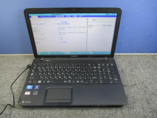 東芝 B252/21F Celeron B820 1.7GHz/2GB/マルチ無線ノート