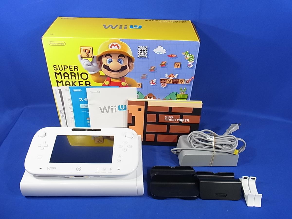 Nintendo任天堂 Wii U スーパーマリオメーカーセット 32GB WUP-S-WAHA シロ 動作確認済