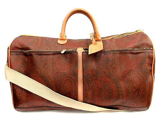 エトロ ETRO ボストンバック 2way ペイズリー柄 PVCレザー ハンド