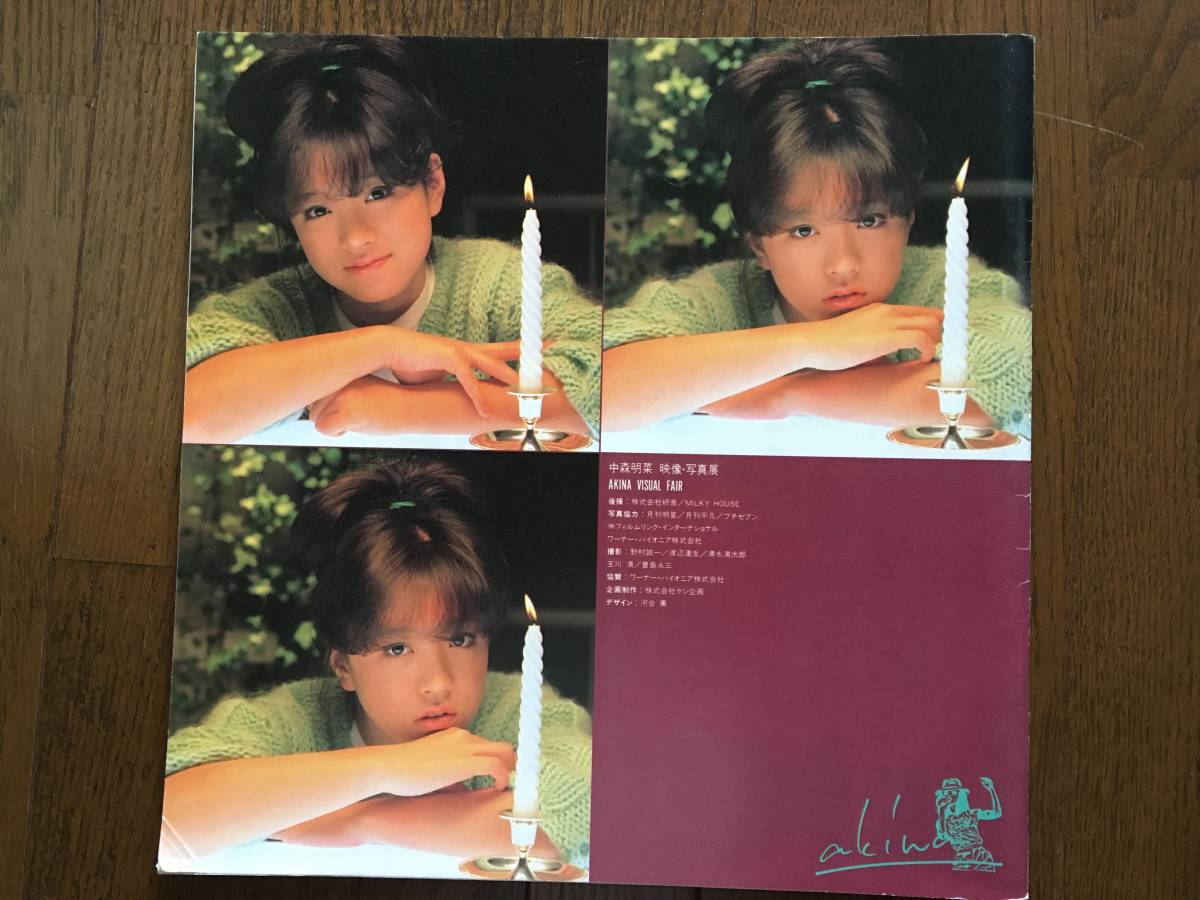 激レア！！中古 中森明菜「AKINA VISUAL FAIR」 映像・写真展 パンフレット