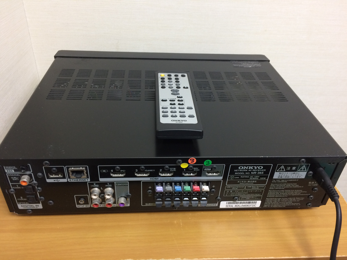 ONKYO オンキョー AVアンプ NR-365 NR365 ONKYO AVアンプ NR-365 ONKYO