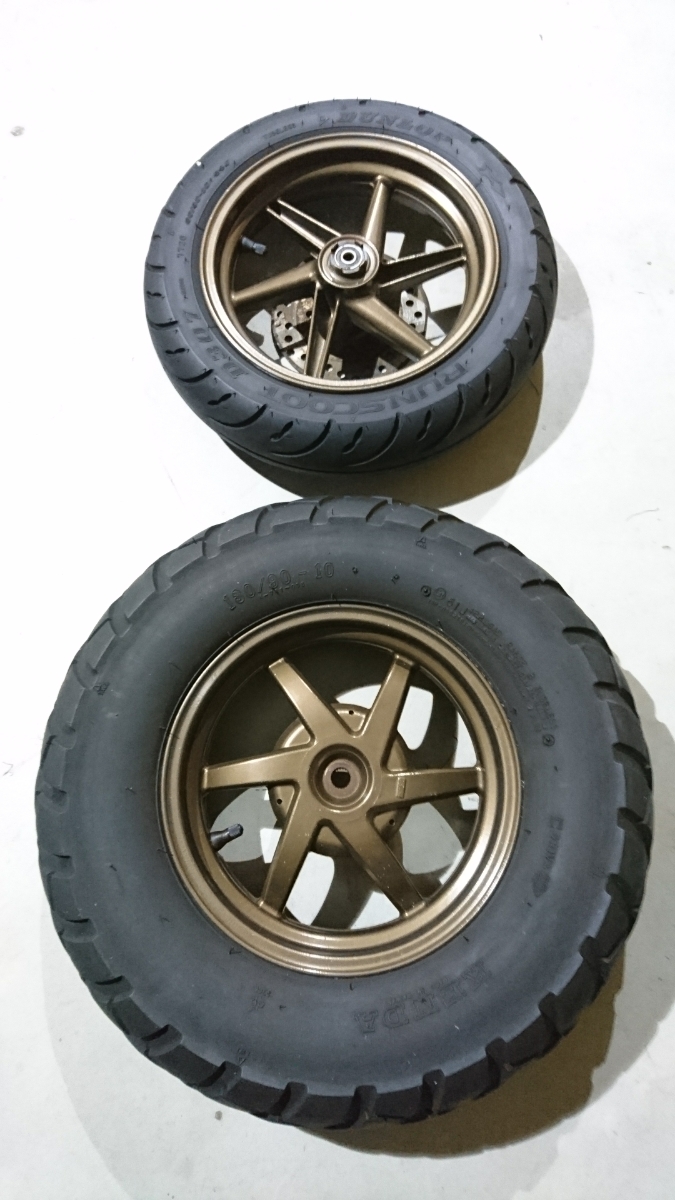 値下げ 特価 ホンダ ディオ ZX タイヤホイールセット ズーマー AF58