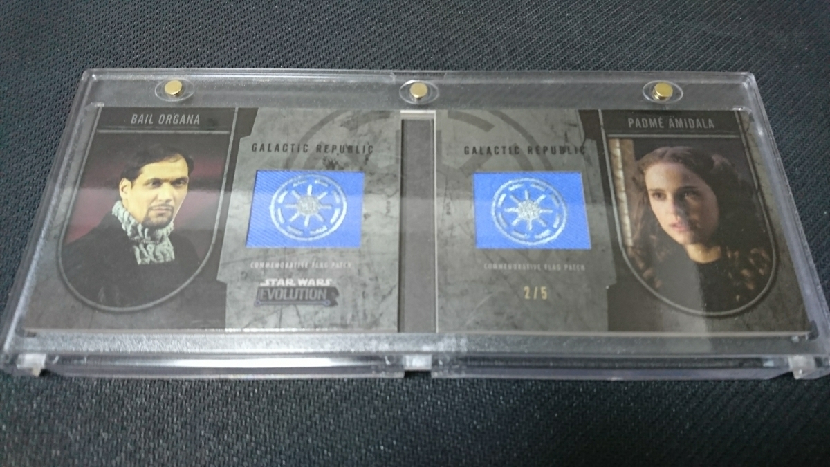 2016 TOPPS STAR WARS EVOLUTION DUAL BANNER BOOK CARD BAIL ORGANA 