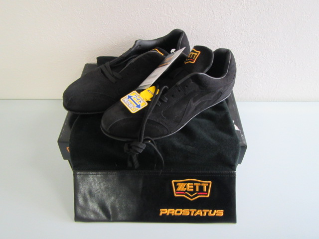 ☆ ② ZETT ゼット プロステイタス BSR3176N 26.5cm スパイク 金具 ブラック 高校野球 爆安 1円スタート ☆