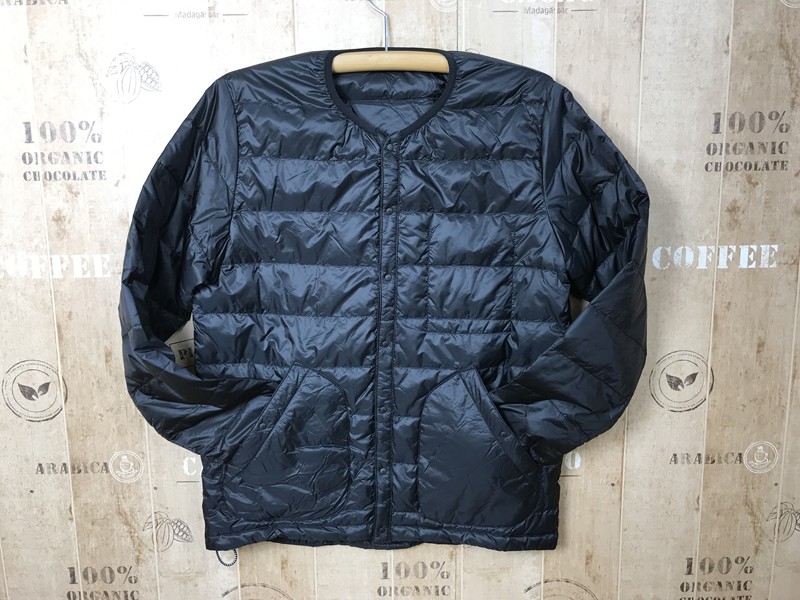 アーバンリサーチID”NANGA×URBAN RESEARCH iD ”INNER DOWN CARDIGAN インナーダウンカーディガン ブラック M