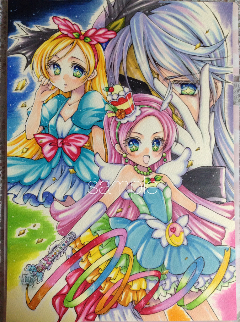 キラキラ プリキュアアラモード キラ星シエル ジュリオ キュアパルフェ 同人手描きイラスト 手描きイラスト 売買されたオークション情報 Yahooの商品情報をアーカイブ公開 オークファン Aucfan Com