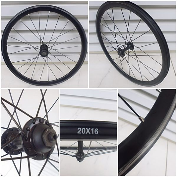 S12 ミニベロ 自転車ホイール フロント+リア 前後セット Kitt custom