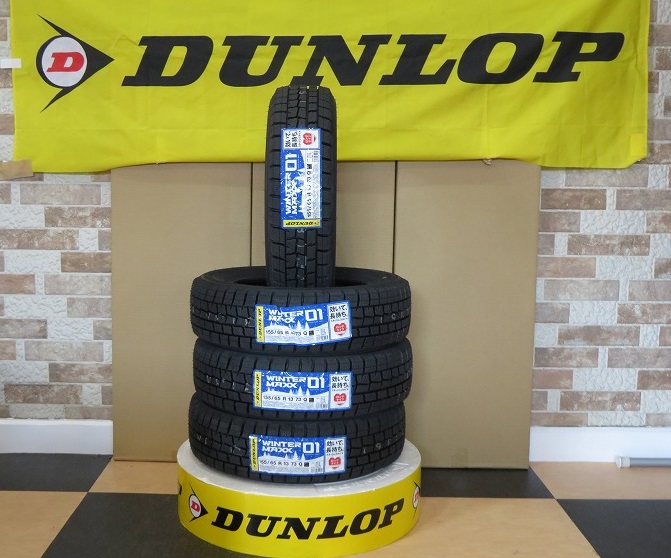 新品！4本セット ダンロップ スタッドレス WM01 155/65R13！ 2017年製！