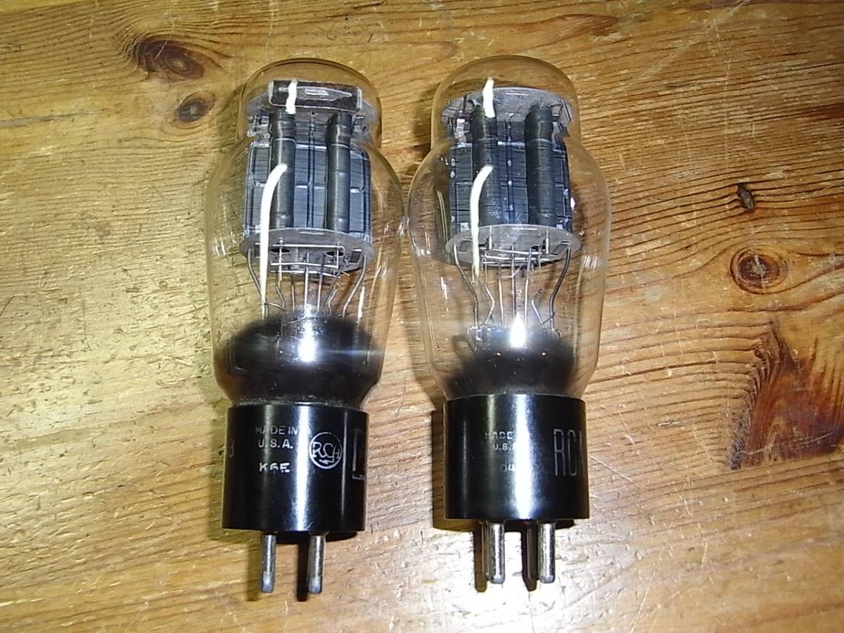 ☆ RCA 2A3 真空管 2本セット ☆現状品☆ 2A3 RCA 真空管 動作未確認 2
