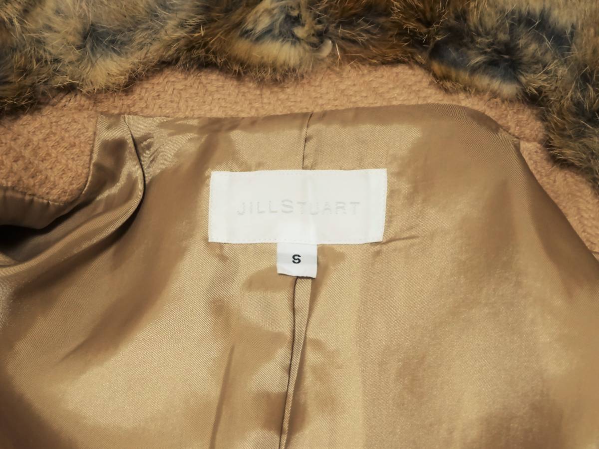 美品！ジルスチュアート JILL STUART ウールロングコート ラビット 