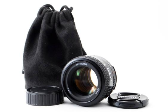 Nikon AF Nikkor 50mm F1.4 D 明るい単焦点レンズ ソフトケース付 #YE