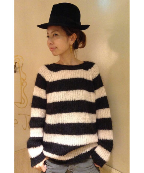 RIKA ボーダーニット