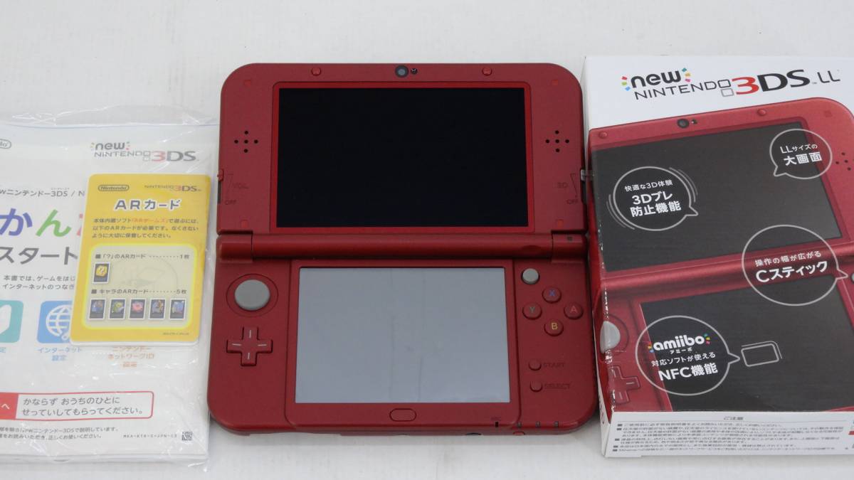 29◎NEW3DSLL メタリックレッド 中古