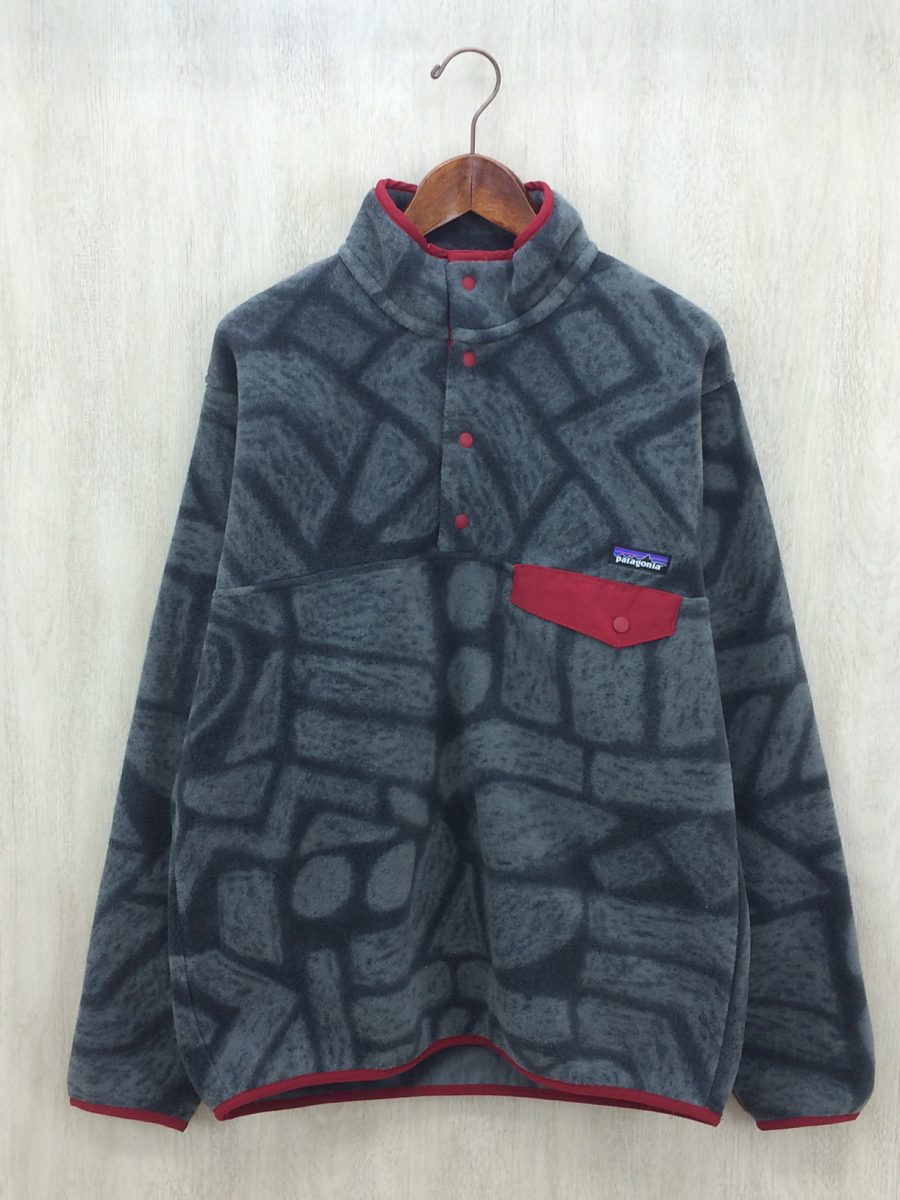 patagonia◆SYNCHILLA/シンチラ/フリースジャケット/M/ポリエステル/GRY