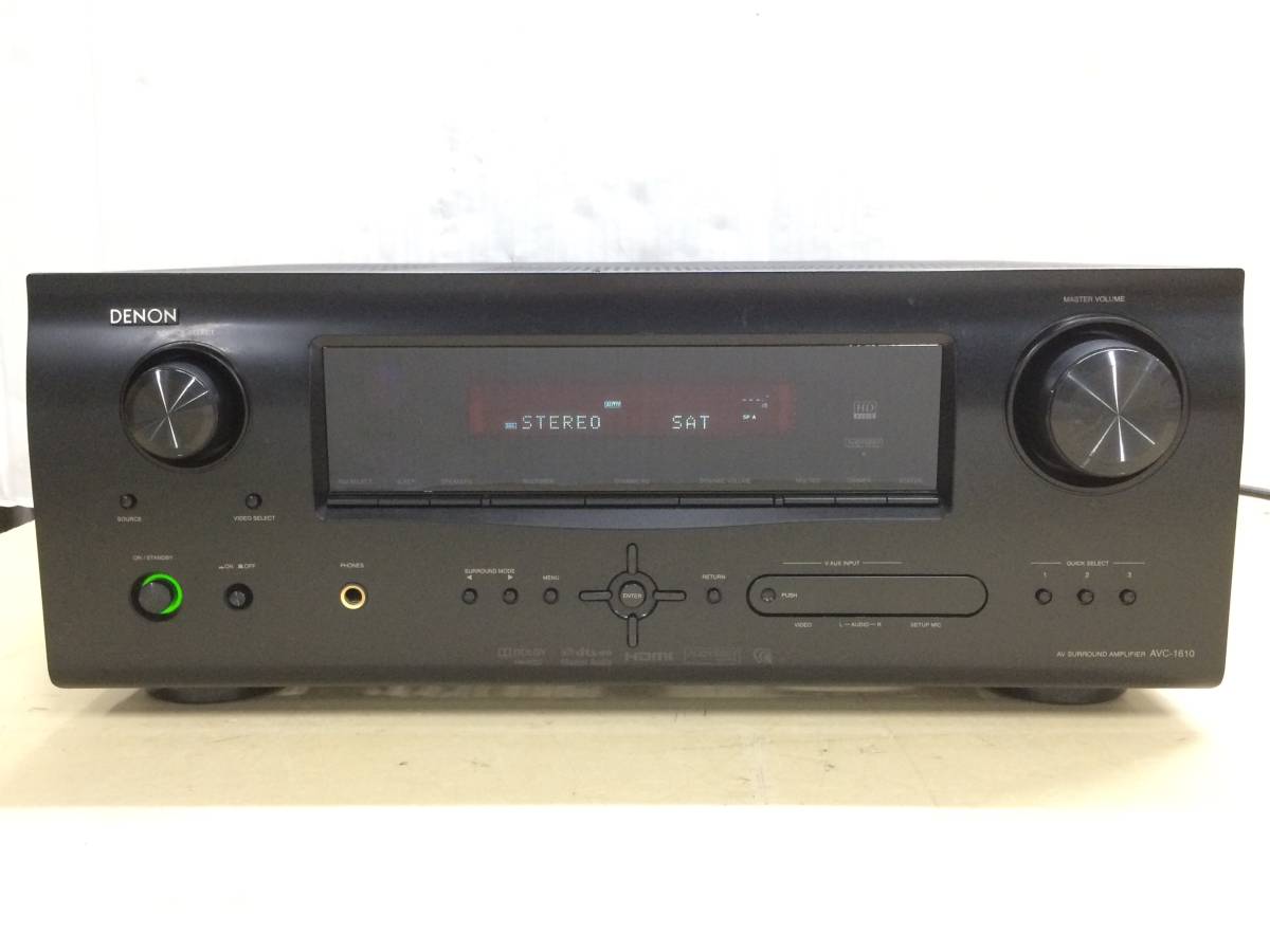 1001168S★ GENON デノン AVサラウンドアンプ AVC-1610 ブラック【動作確認OK】