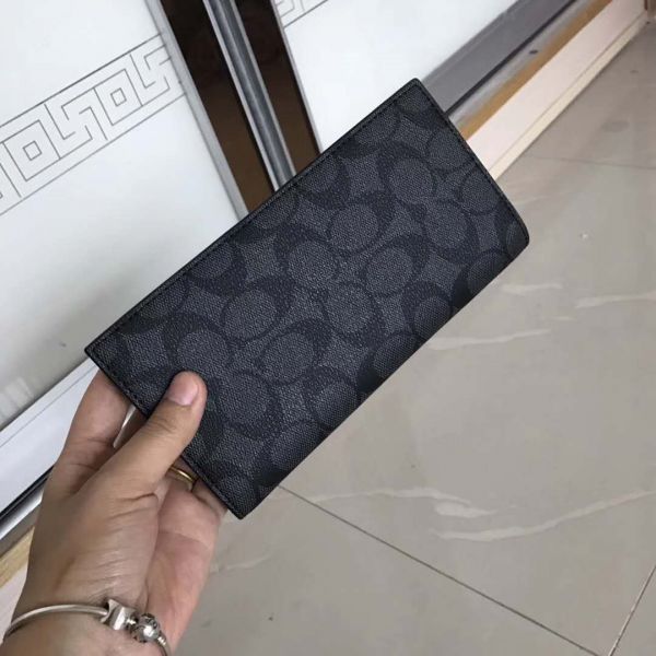 人気定番，得価 COACH コーチ 二つ折り長財布 レザー 75013(男性用財布)｜売買されたオークション情報、yahooの商品情報をアーカイブ公開 - オークファン 服飾小物